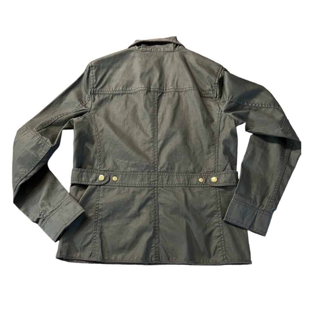 J CREW WOMENS RELAXED FIT GREEN BOYFRIEND FIELD JACKET SIZE SMALL - Picture 12 of 13
